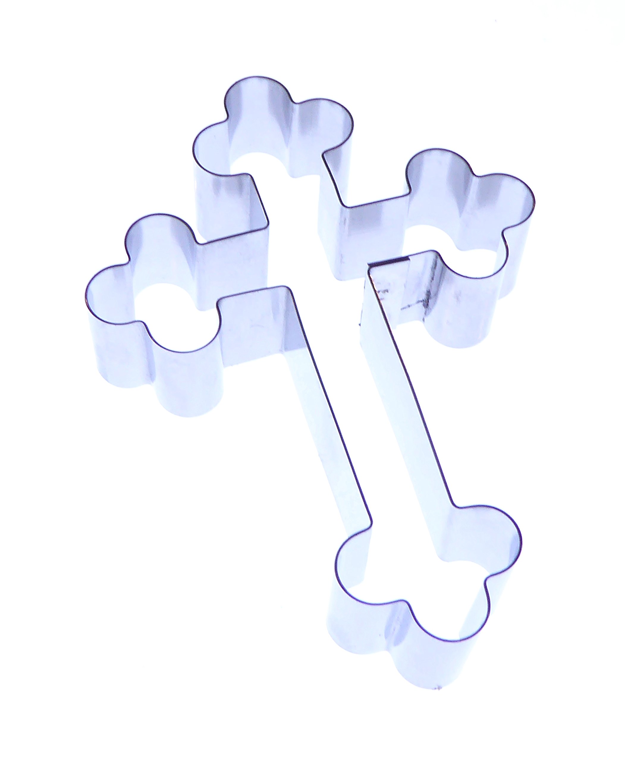 Cross Ornate 60 or 80mm - Stainless Steel Sugarcraft Cutters - Valley Cutter Company (60mm)