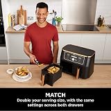 Ninja Foodi MAX Dual Zone Air Fryer Copper/Black 9.5L 6-in-1 AF400UKCP view 8