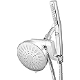 Waterpik High Pressure Handheld Wand and Rain Shower Head Combo with 8-Foot Long Metal Hose, BodyWand Spa System with 7 Spray Modes for Hair and Body, Chrome
