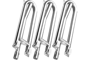 Tmozyar 19-1/8" Stainless Steel Burner Replacement Parts for DCS 27" 36" 48" 27DBQ 27DBR 27DSBQ, 27DSBQR, BGA36-BQARL, BGA36-BQARN Charmglow，Brinkmann 810-8905-S, 810-8907-S Gas Grill（3pack）