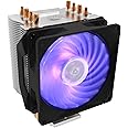 Cooler Master Hyper H410R RGB CPU Air Cooler - Low-Profile Cooling System, Direct Contact Technology, 4 Copper Heat Pipes, Compact Aluminium Heatsink with 92mm RGB PWM Fan - AMD & Intel Compatible