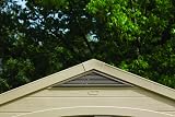 Keter Factor 8 x 6 ft Outdoor Storage Shed Beige Brown Wood Effect Double Doors view 8
