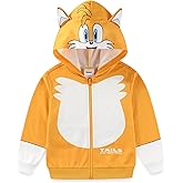 SEGA Sonic the Hedgehog Tails Boys Zip Up Hoodie for Toddler and Big Kids