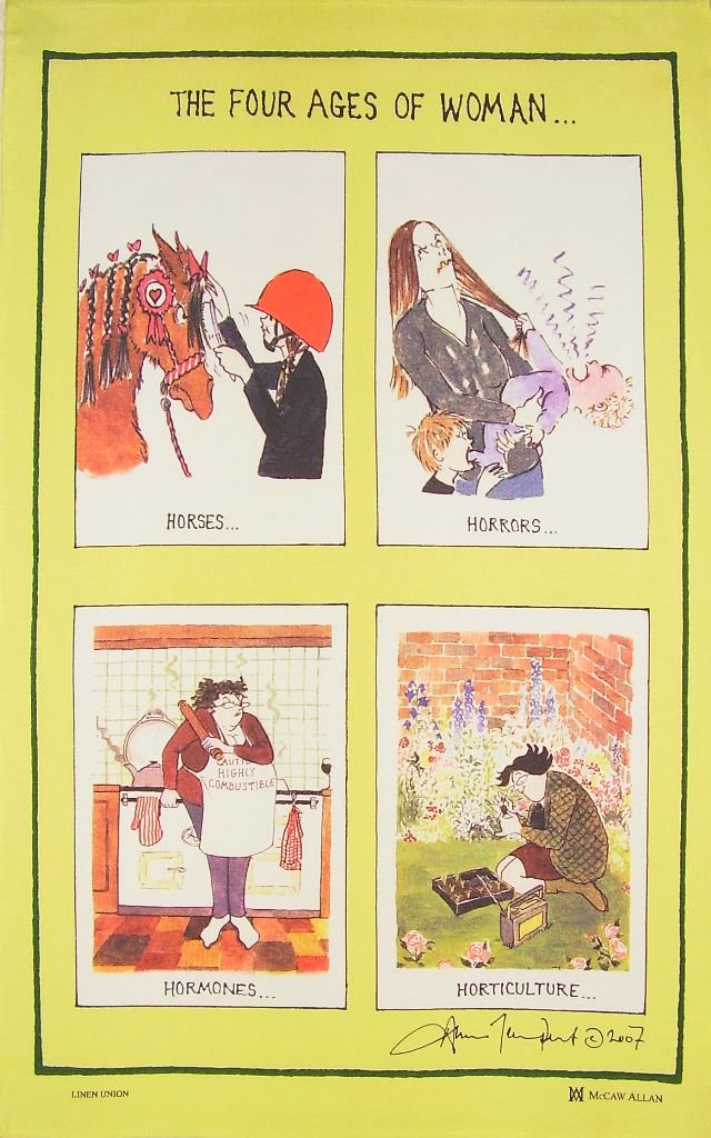 Samuel Lamont The Four Ages of Woman Cotton Tea Towel