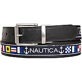 Nautica Men's Reversible Leather Belt | 2-in-1 | Classic | Everyday | Business | Work | Dress | Casual | Metal Buckle