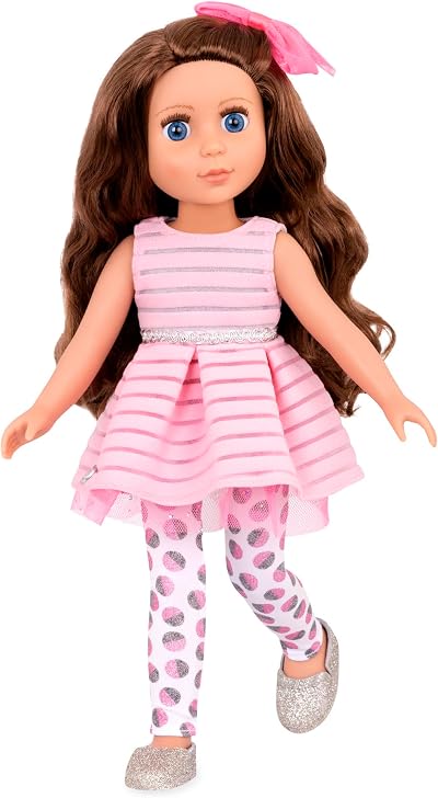 Glitter Girls Bluebell 14-Inch Poseable Doll Pink Dress Accessories