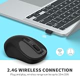 LeadsaiL Wireless Mouse 1600 DPI Silent Click 4 Buttons USB Windows Mac view 2