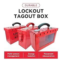 BULANGDI Lockout Tagout Lock Box Portable Loto Box