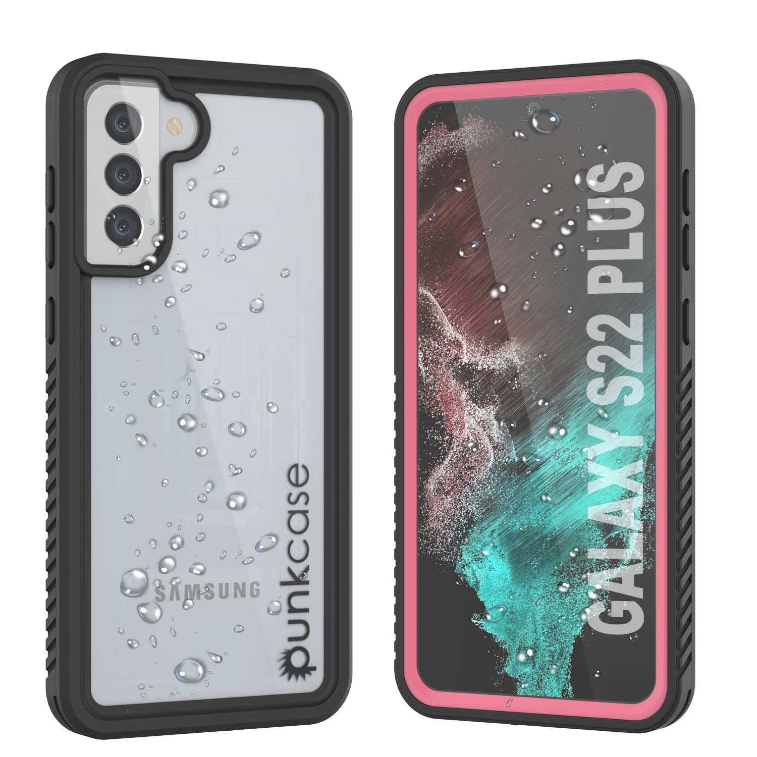 Punkcase Galaxy S22 Plus Waterproof Case [Extreme Series] [Slim Fit] [IP68 Certified] [Shockproof] [Dirtproof] [Snowproof] Armor Cover for Galaxy S22 Plus 5G (6.6") (2022) [Pink]