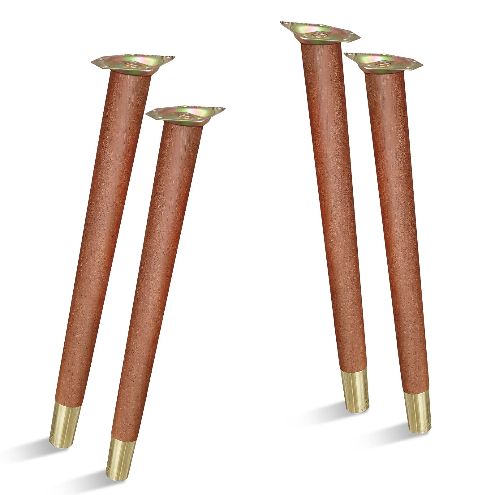 Photo 1 of TEMI 16" Wood Table Legs – Premium Set of 4 Wooden Furniture Legs for Desk, Coffee Table, Bench, Chair, Dresser, Bed, and Cabinet – Strong, Durable and Easy to Install
