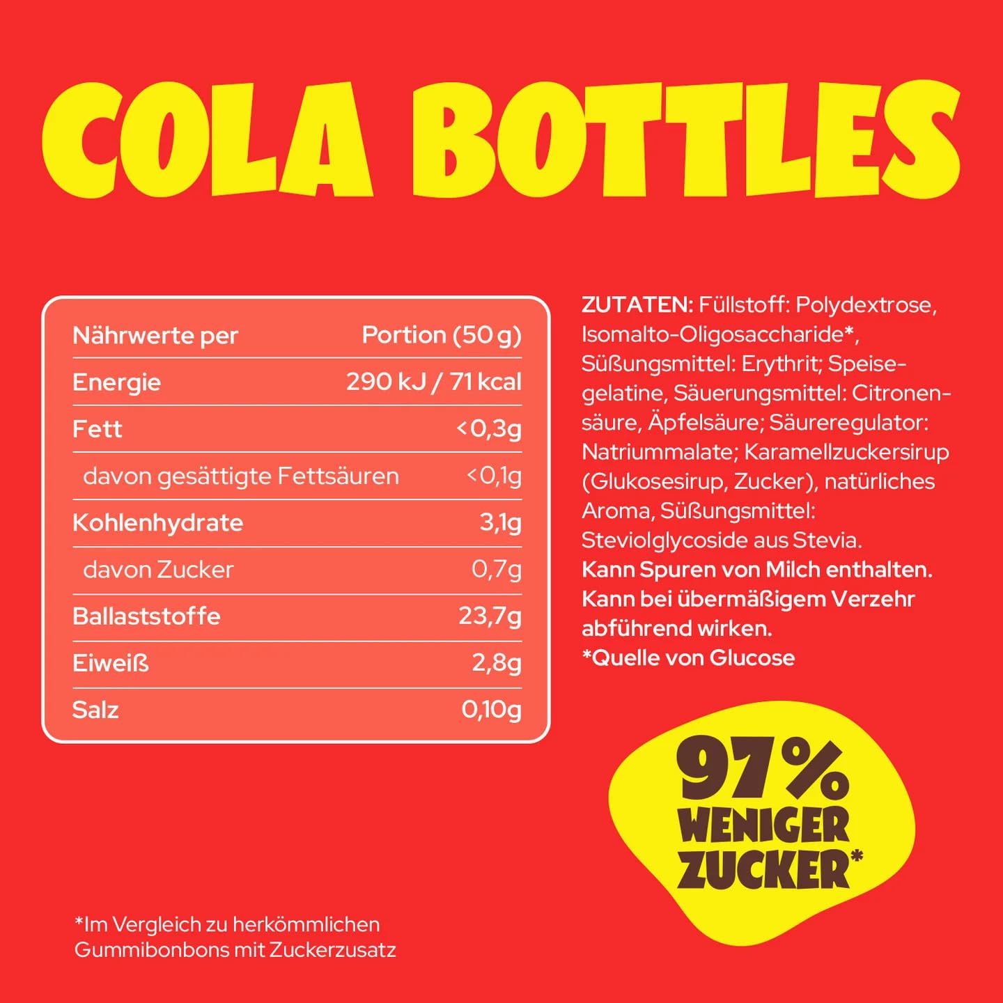 ahead Fruchtgummis Probierpaket 12 x 50g Großpackung | Gummibärchen ohne Zuckerzusatz | Nur 1g Zucker & 73 kcal pro Packung | Low Carb Süßigkeiten 3