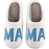 Aucomfo Comfy House Slippers For Women Men, Ladies Fuzzy Bedroom Slippers,indoor Outdoor Memory Foam Shoes