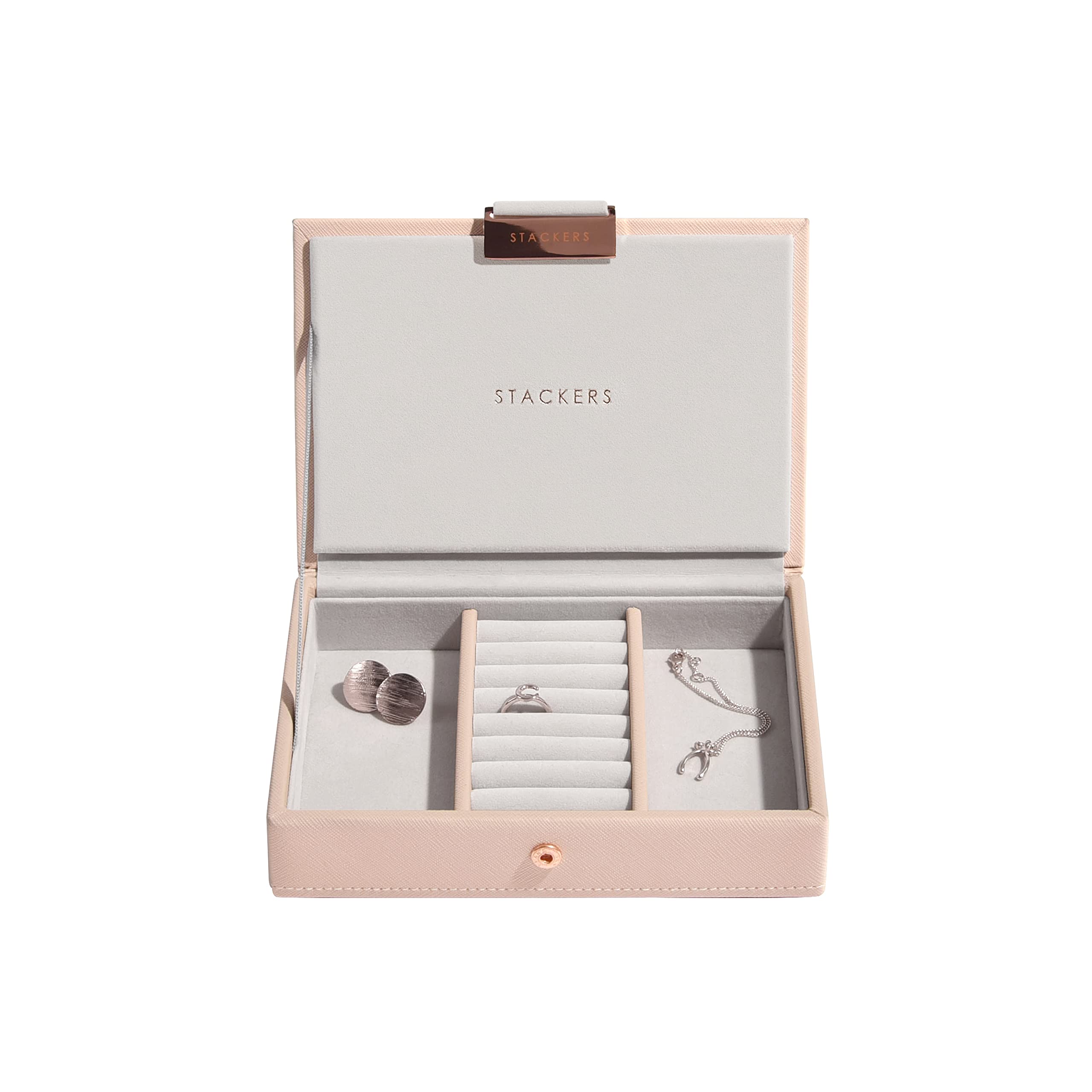 Stackers Blush Pink Mini Jewellery Box Lid