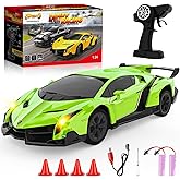 Innofans Lamborghini Remote Control Car, Officially Licensed 1:24 Scale 2.4GHz RC Drift Car Toys with Headlight, Lambo Hobby Rc Cars for Boy Girl 4-12 Years Old, Birthday Gift (Green)