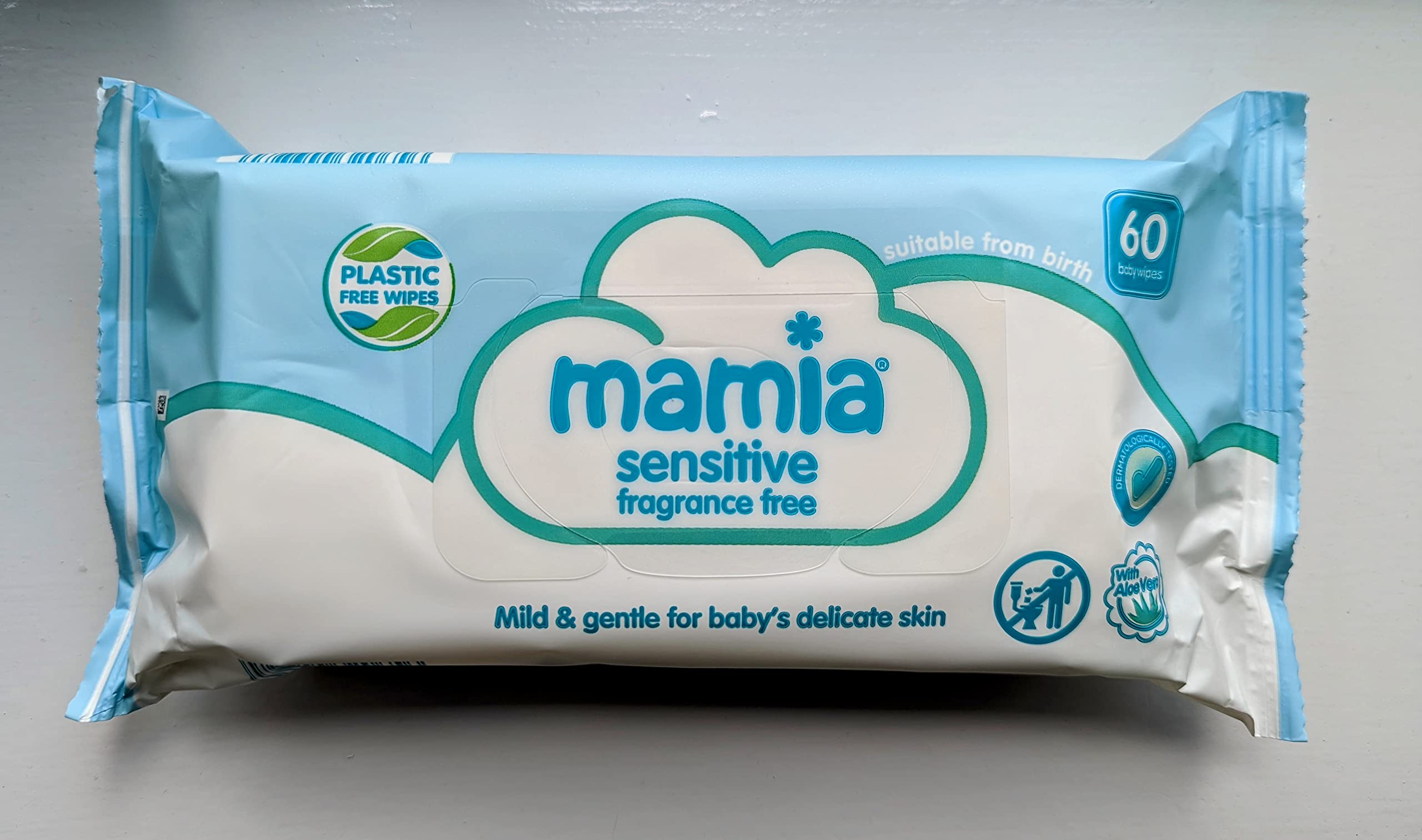 Aldi Mamia Baby Wipes - Pack of 360 (6 x 60) Sensitive Wipes