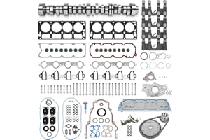 WANGSHENG NON AFM DOD Disable Kit w/Camshaft, Lifters, Timing Chain, Head Gasket Set, Fit for 2007-2013 Chevy Silverado 1500/Tahoe/Suburban, GMC Sierra/Yukon 5.3L V8 Engine, NON-VVT