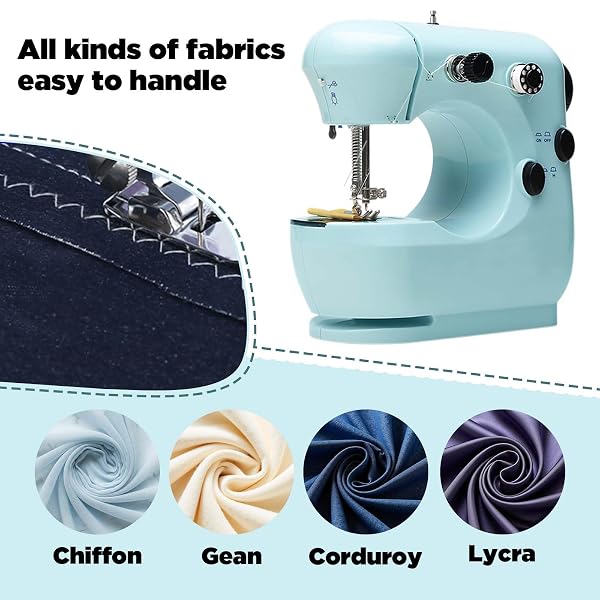 SEWING MACHINE KITS FOR HOME & SCHOOL | BEGINNER-FRIENDLY 2-SPEED MINI MACHINE FOR DIY CRAFTS, HOUSEHOLD REPAIRS & FUN SKILL-BUILDING WITH KIDS & ADULTS 301FRJ