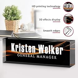 Custom Office Name Plate for Desk - Desk Name Plate
