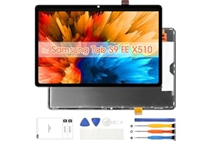 ARSSLY for Samsung Galaxy Tab S9 FE SM-X510 Screen Replacement SM-X516B LCD Display Touch Screen Digitizer Assembly with Repair Tools(Black,10.9 inch)
