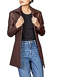 Jild Casual Car Coat Lambskin Leather Jacket Women