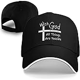 Jesus Hat for Men, Snapback Christian Hats for Women, Outdoor Religious Cap Adjustable Christian Baseball Caps