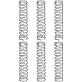 uxcell 6Pcs Compression Spring 1mm Wire Diameter x 8mm OD x 50mm Long | 304 Stainless Steel Extension Ballpoint Pen Pressure Springs for Shop Home Repairs, Silver