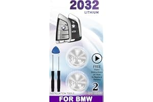 IYUKETROR Key Fob Replacement Batteries for BMW (1-9 Series X1 X2 X3 X4 X5 X6 X7 XM iX i3 i4 i7 i8 M3 M5 M8) Key Remote (Check Fitment Guide) (Pack of 2 CR2032)