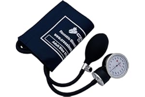 Cross Canada 11-013 Professional Manual Blood Pressure Monitor - Medical Aneroid Sphygmomanometer with Carrying Case, Navy Bl