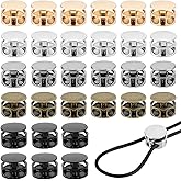 PH PandaHall 40pcs 5 Colors Toggle Stoppers Cord Stopper Cord Lock Draw String Clip Spring Cord Lock Cord Tightener for Drawstring Bags Shoelaces Lanyard Fasterner Hat DIY Crafts 0.55 Inch