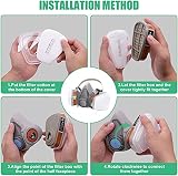 ANUNU Reusable Half Face Respirator Mask with 6001 Filters for Paint Welding view 4