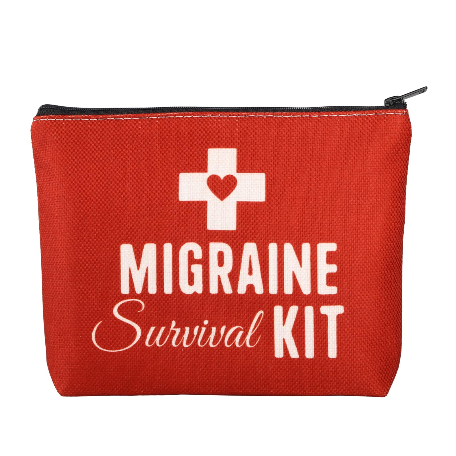 BWWKTOP Migraine Survival Kit - Awareness Bags & Pouch For Meds