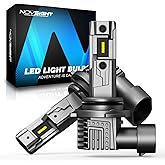 NOVSIGHT 9006 LED Headlight Bulbs - 500% Super Bright 9006 HB4 Led Bulbs, 1:1 Size Plug and Play, 6500K Cool White High Beam