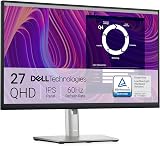 Dell P2723D 27 Inch QHD IPS Monitor 2560x1440 60Hz 5ms 99% sRGB DisplayPort