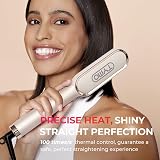 TYMO Hair Straightener Brush UK 2-in-1 Anti-Scald 5 Temp Gold view 6