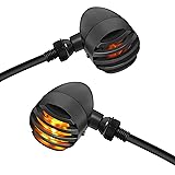 NTHREEAUTO Motorcycle Blinkers, Waterproof Aluminum