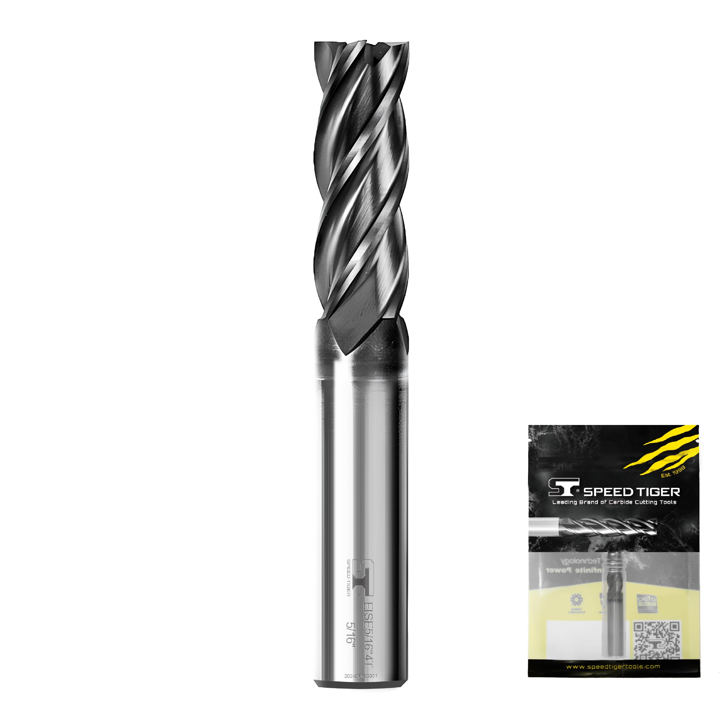 SPEED TIGER EISE 5/16" Carbide Square End Mill - 4