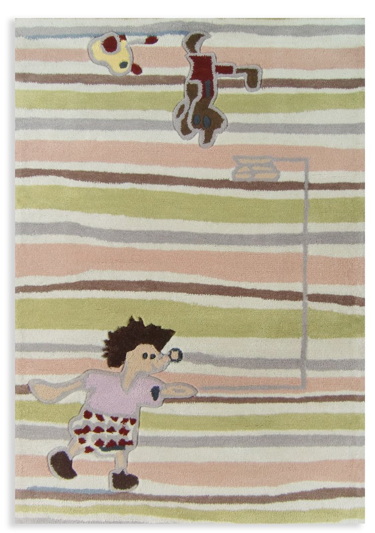 LIVONE FreddyIgel-100 Children's Rug Freddy the Hedgehog Motif 100 x 140 cm Multi-Coloured