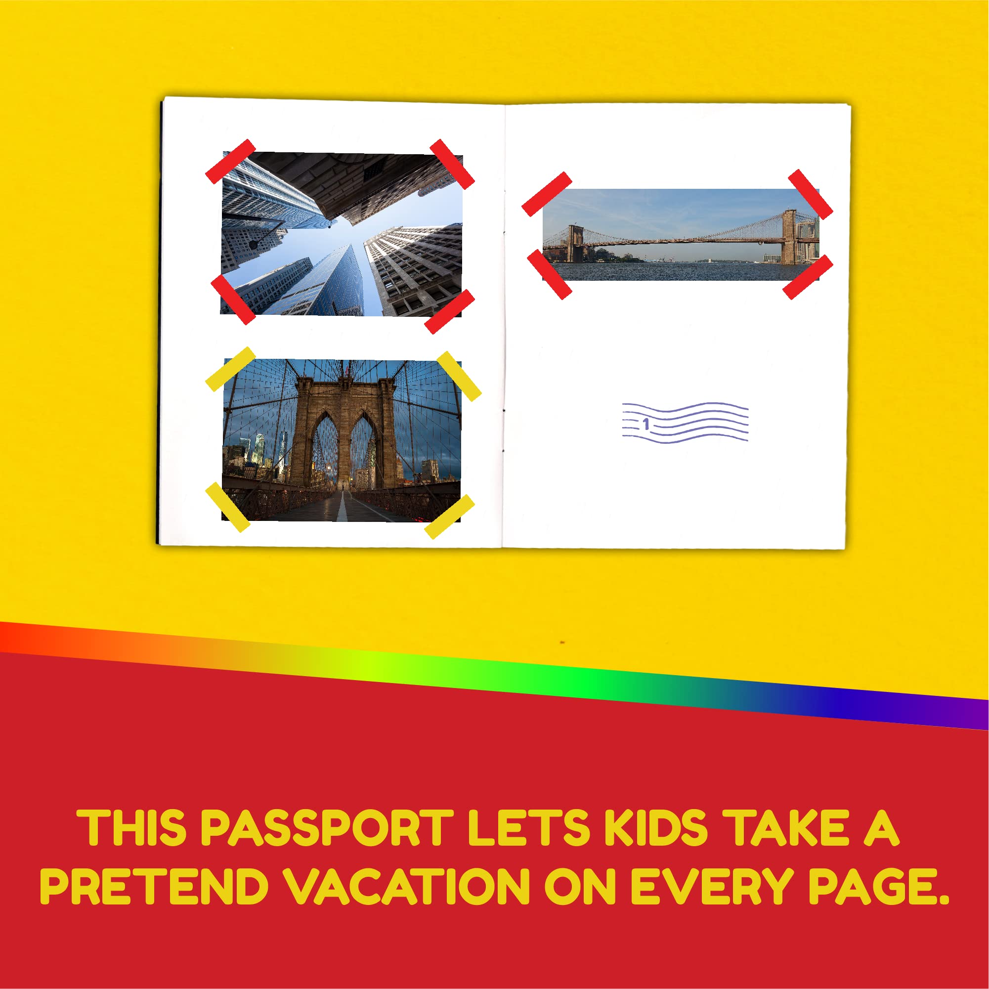 Hygloss 24 Blank Passport Books - 4.25 x 5.5-Inch - Fake Blue Passports - Travel Journal - Fun Pretend Activity for Kids - Classroom and Party Favors - Imaginary Travel - 24 Blank Pages - 24 Books