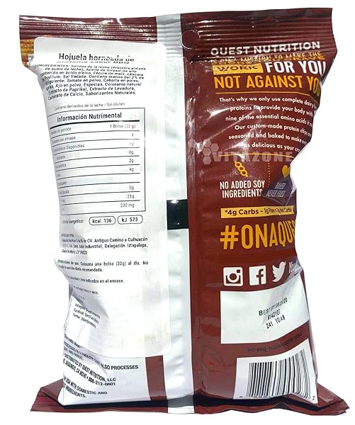 QUEST PROTEIN CHIPS – BARBECUE – 1.125 OZ – CASE OF 8