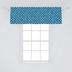 Ambesonne Fish Scale Window Valance, Nautical