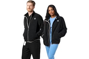 Peelz Jamie Polar Fleece Jacket for Men & Women - Full Zip Unisex Long Sleeve, Soft Fabric & 2 Pockets, Comfort Fit
