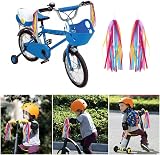 Vidillo 1 Pair Rainbow Bike Streamers for Kids 2 Pack Purple Tassels view 3