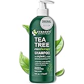 KESMEDIK Tea Tree Oil Shampoo MaxTherapy, Itchy Scalp Relief, Refreshes & Cleanses Dandruff & Buildup, Clarifying for Oily Hair, Women & Men, 16 fl oz