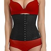 Andalinge Waist Trainer for Women Lower Belly Fat Hourglass Body Shaper Waist Cincher Shapewear with Steel Bones Extender