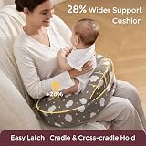 momcozy Memory Foam Nursing Pillow Clouds High-Rebound Support view 7