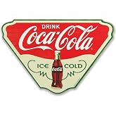 Coca-Cola Ice Cold Wood Wall Decor | Retro Coca-Cola Sign for Kitchen, Man Cave or Garage
