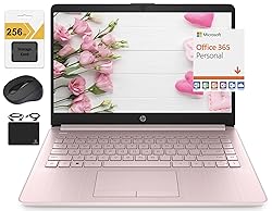 HP New 14" HD Ultra Light Thin Laptop, Quad-Core