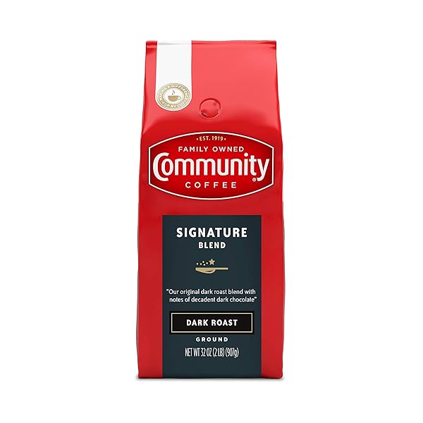 COMMUNITY COFFEE SIGNATURE BLEND 32 OUNCE, DARK ROAST...