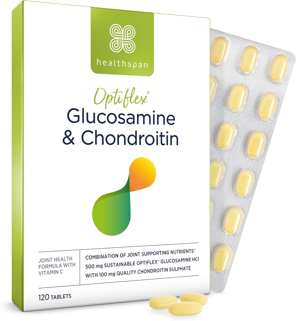 Healthspan Glucosamine & Chondroitin 120 Tablets 500mg/100mg Joint Health