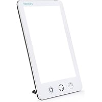 Verilux® HappyLight® Touch Plus - UV-Free LED Bright White Light Therapy Lamp with 10,000 Lux, Adjustable Brightness, Color,